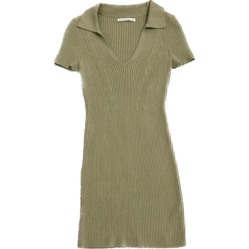 Abercrombie and Fitch Knit Green Mini Dress